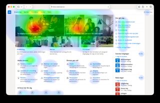 Skärmbild på ett Sharepoint-intranät, startsidan för HR