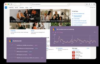 Skärmbild på ett Sharepoint-intranät, startsidan för HR
