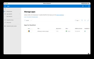 SharePoint Online, hantering av tenant-appar