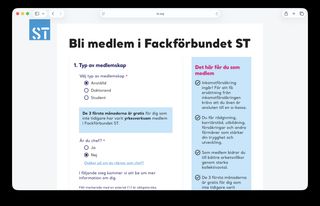Eva-Maria Johansson analyserar ett registreringsflöde.